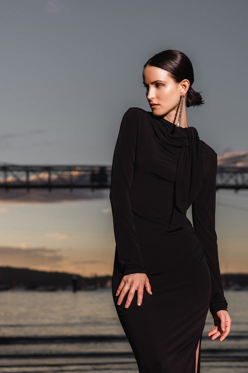 YUNA DRESS black