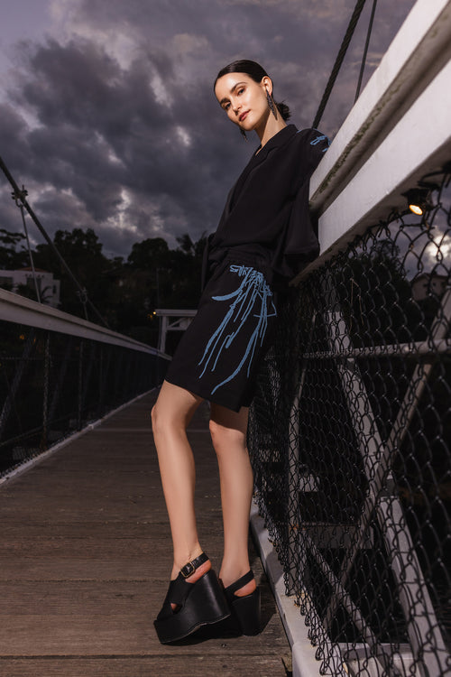 LEIKO SHORTS black
