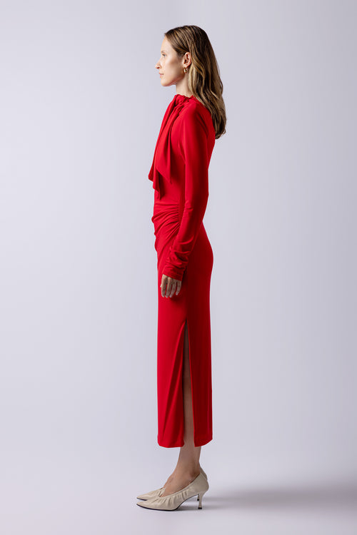 YUNA DRESS RED