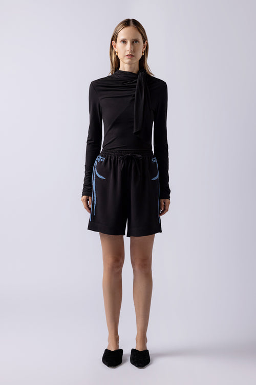 LEIKO SHORTS black