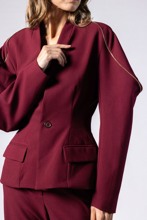 MADISON BLAZER Burgundy - COMING SOON - Early October
