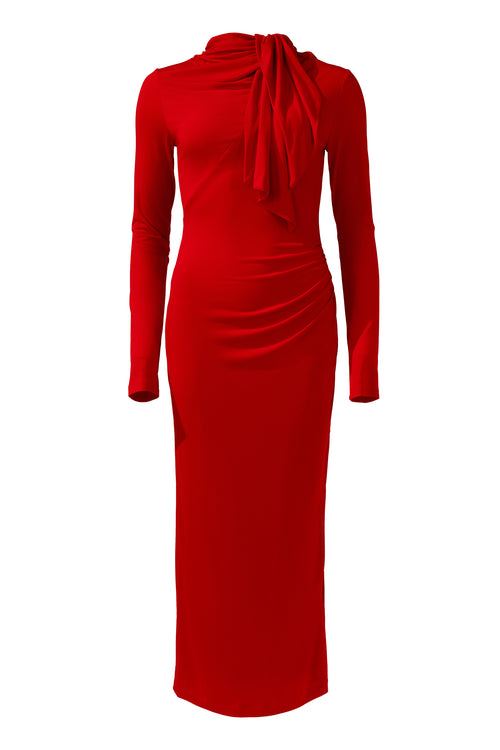 YUNA DRESS RED