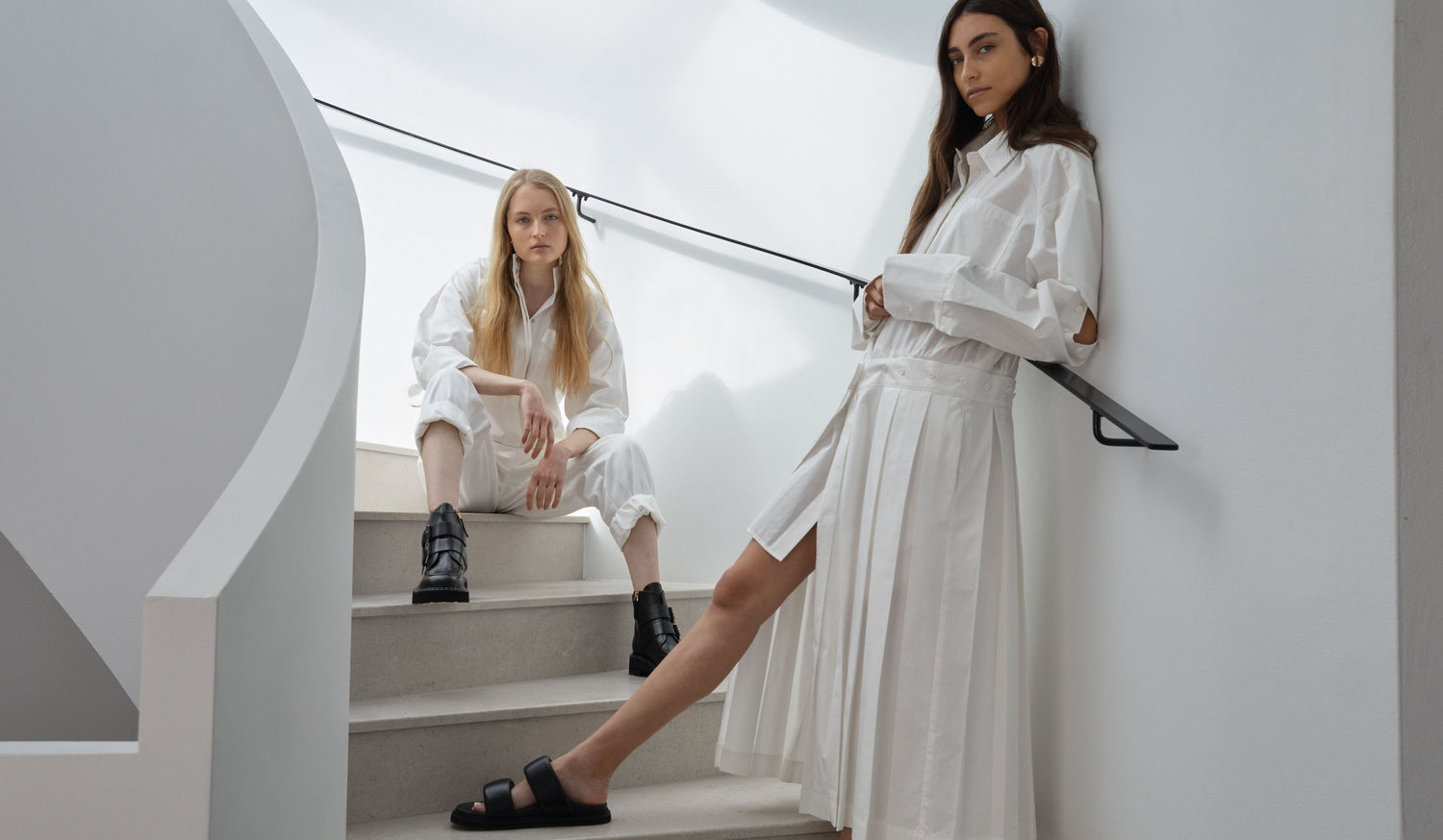 Women in White Dresses