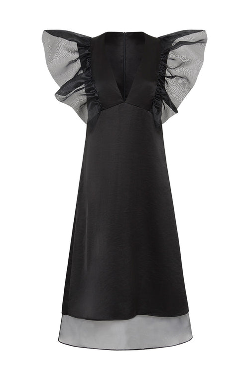 Ambretta Midi Dress - Black - Pre Order
