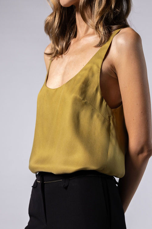 SAGA TANK - olive gold - Coming Soon Early October