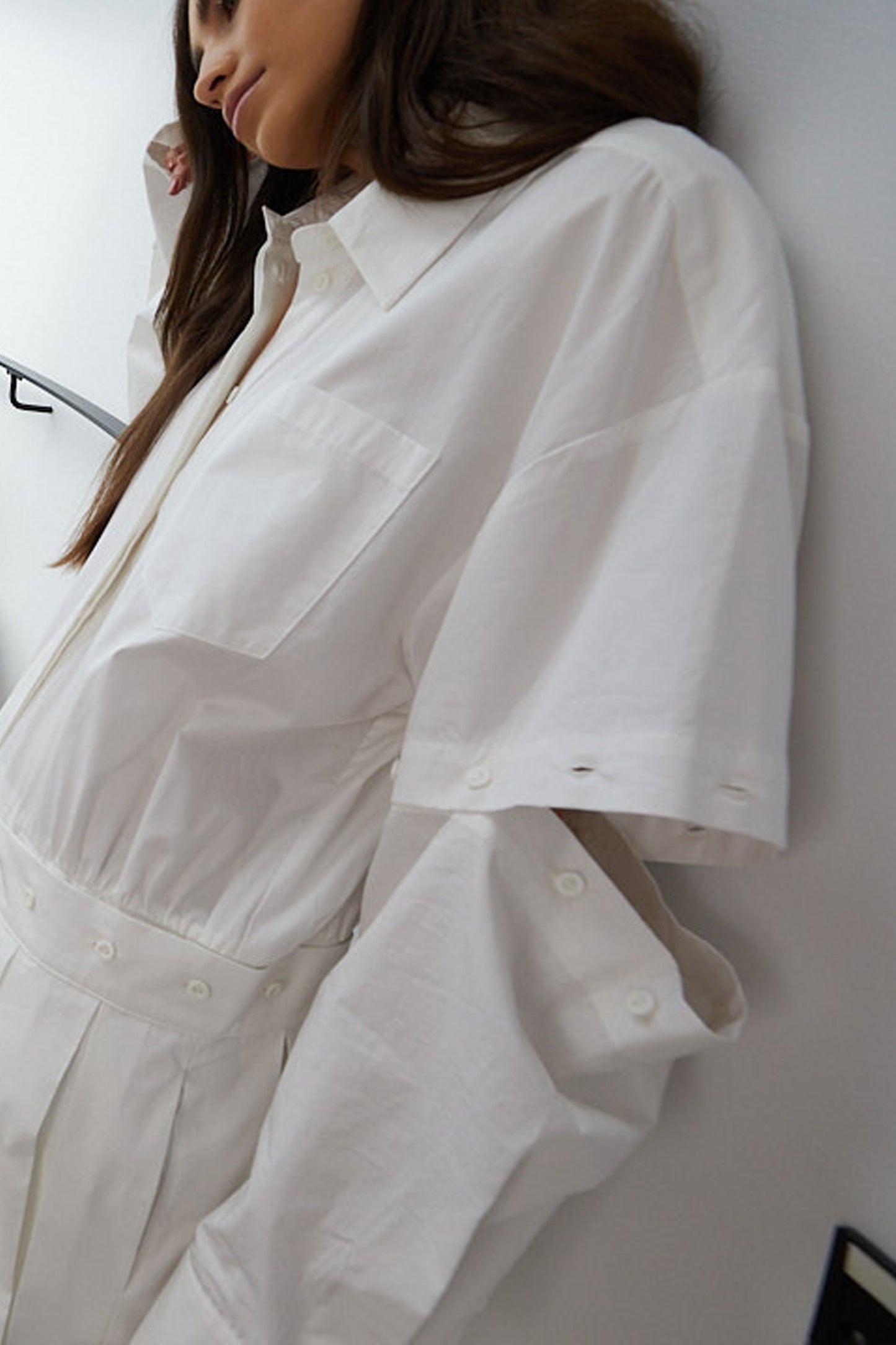 SIA SHIRT DRESS – WHITE